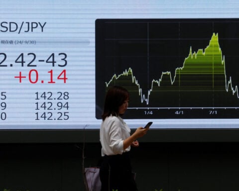 Dollar stays resilient, Asia shares get festive lift