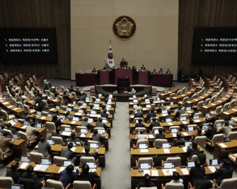 South Korean opposition submits motion to impeach the country's acting president as strife deepens