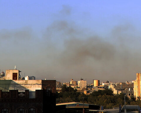 Israel strikes Houthi rebels in Yemen's capital while the WHO chief says he was meters away