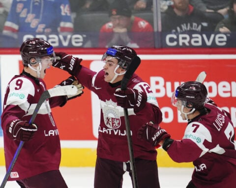 Latvia stuns Canada in world junior hockey, winning 3-2 on lone shootout goal