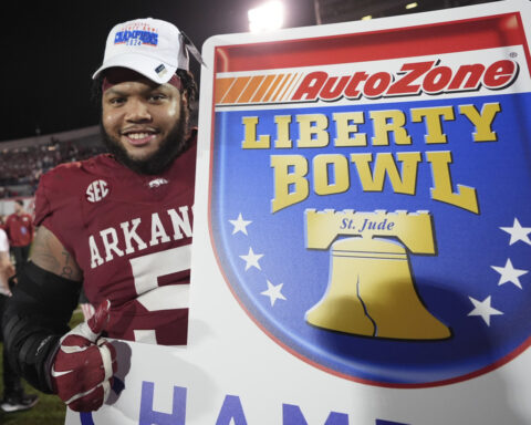 Taylen Green leads Arkansas to 39-26 victory over Texas Tech in the Liberty Bowl