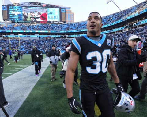 Panthers place 1,000-yard rusher Chuba Hubbard on IR for final 2 games with strained calf