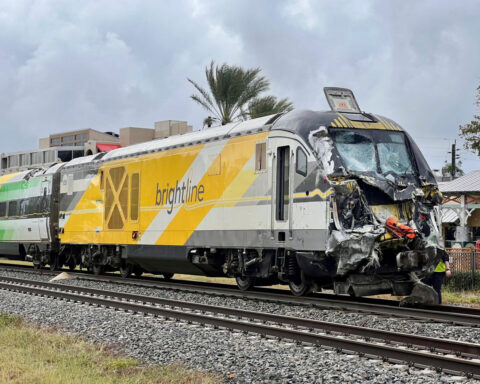 3 firefighters and 12 passengers injured in train collision with fire truck in Florida