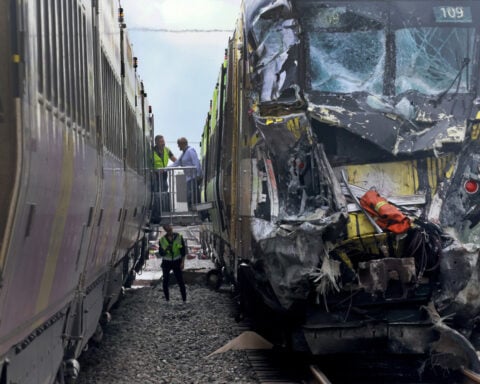 15 hurt in Florida when train hits fire truck that drove onto tracks after another train passed