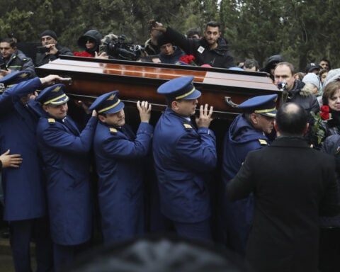 Azerbaijan's president says crashed jetliner was shot down by Russia unintentionally