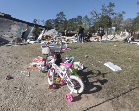 Southerners are cleaning up from tornadoes that swept the region