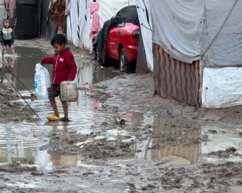 ‘We’re dying from the cold’: Displaced Palestinians battle winter in Gaza