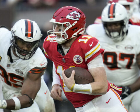 Chiefs to start Carson Wentz at QB against Denver, which would clinch a playoff berth with a win