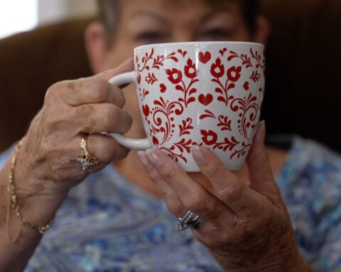 Grandma surprised by viral white elephant gift prank