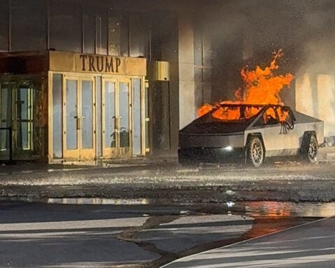 Tesla Cybertruck explodes outside Trump Las Vegas hotel, killing driver