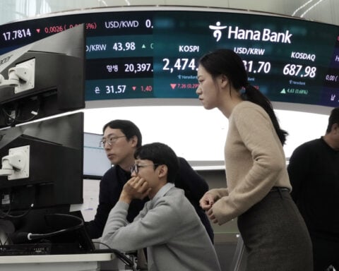 Stock market today: Asian shares mostly decline amid investor worries, and Tokyo stays closed