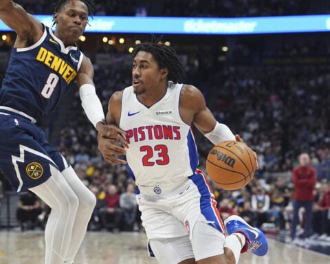 Pistons guard Jaden Ivey has surgery on leg he broke in collision vs. Magic