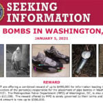 FBI releases new video of a suspect planting a pipe bomb near DNC offices on eve of the Capitol riot