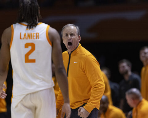 No. 1 Tennessee beats No. 23 Arkansas 76-52 to match best start in program history