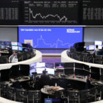 European shares start off data-heavy week on solid footing