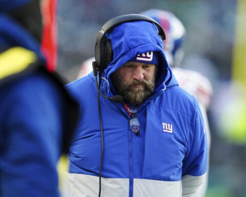 Giants owner says GM Joe Schoen and coach Brian Daboll are staying put after 3-14 season