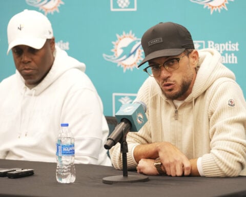 Dolphins GM Chris Grier: Tyreek Hill 'never asked for a trade with me'