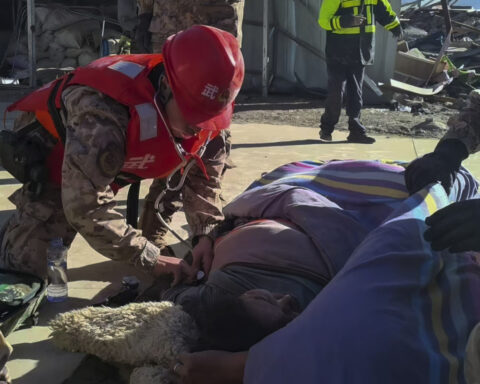 Tents arrive for survivors of earthquake in high-altitude, wintry Tibet that killed 126