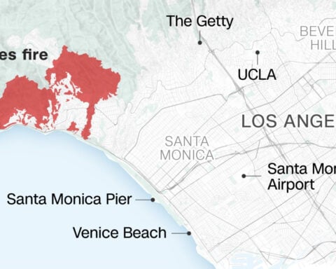 Visualizing the Los Angeles wildfires in maps and charts