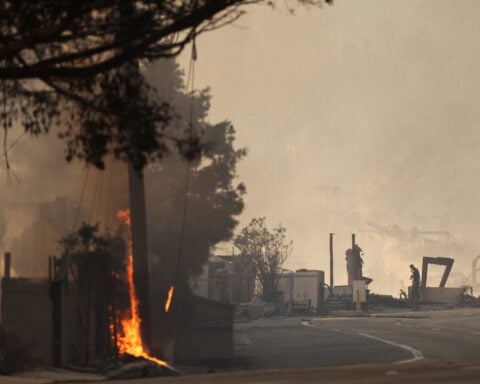 New wildfire breaks out in LA's Hollywood Hills, fire chief says