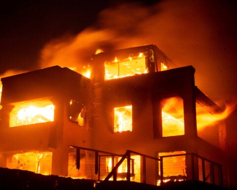 California fires: Hollywood Hills burn as LA engulfed by 'the big one'