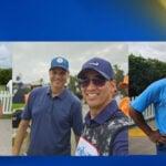 Military members caddy for golfers at Sony Open, celebrities show out