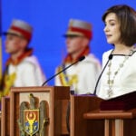 Moldovan president visits area hit by blackouts, blames Russia's Gazprom