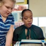 'Everyone belongs here': Visually impaired student teaching her classmates braille