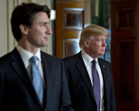 Trudeau responds to Trump needling him about annexing Canada