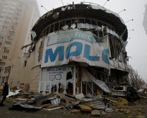 Russia accuses Ukraine of striking supermarket in Donetsk