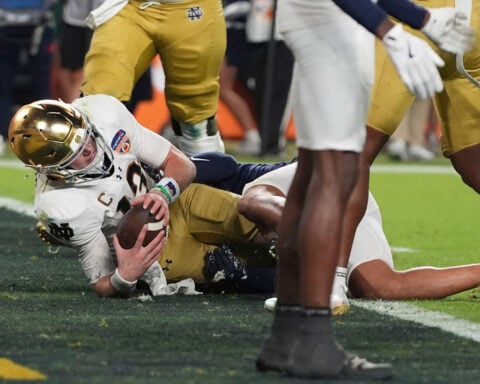 Notre Dame wins a classic against Penn State to earn a chance at college football’s national championship