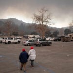 California firefighters and fire victims flock to Rose Bowl camp