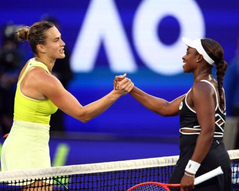 Aryna Sabalenka begins quest for third consecutive Australian Open title with win over American Sloane Stephens