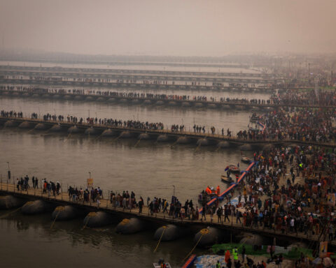 India's Maha Kumbh festival sees 15 million people take holy dip on first day