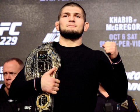 Former UFC champion Khabib Nurmagomedov escorted off Frontier Airlines plane after exit-row dispute