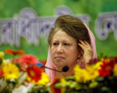 Party of Bangladesh's former PM Khaleda urges elections by Aug