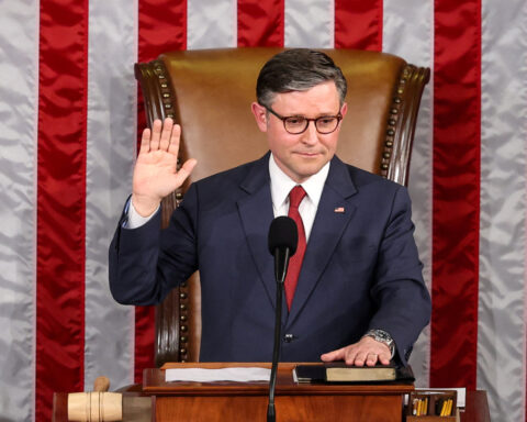 US House aiming to vote on budget by Easter, Speaker Johnson says
