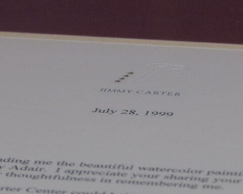 President Carter lives on through letter addressed to Cherokee man