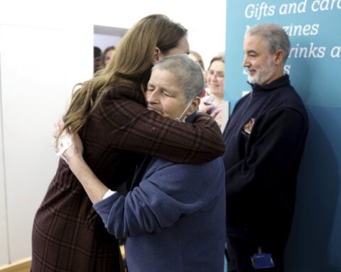 Britain's Princess of Wales says her cancer is in remission