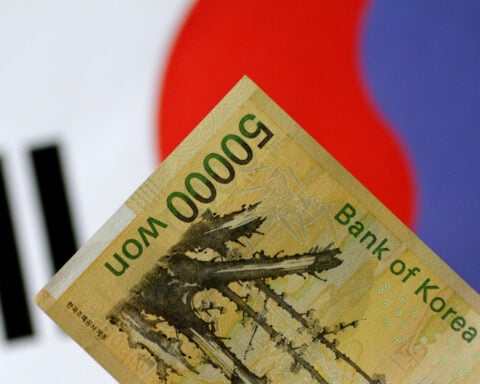 Foreigners sold South Korean equities last month by most since early 2020