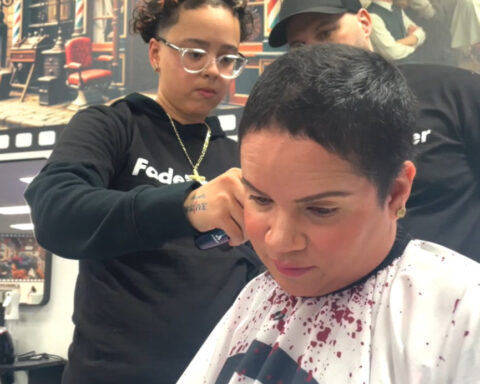 Barber school gives free haircuts to cancer patients