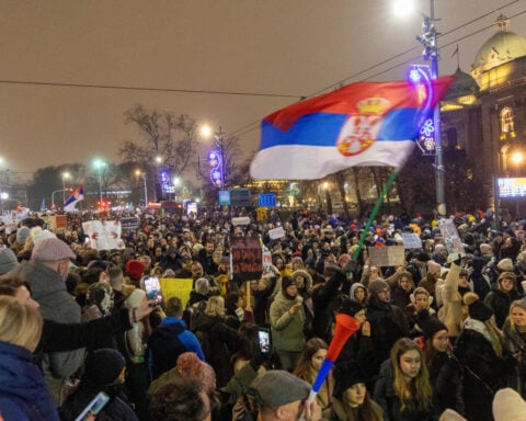 Tens of thousands join student-led protests in Belgrade
