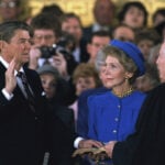 1985 was the last time an inauguration was indoors. Ronald and Nancy Reagan felt they had no choice