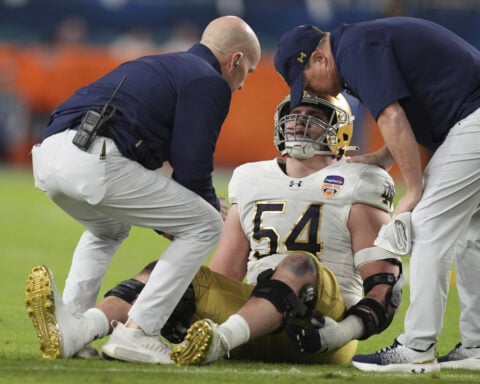 Notre Dame's Charles Jagusah has chance for 1st start of season after dramatic comeback from injury