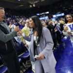 Washington retires its first women's jersey, sending Kelsey Plum's No. 10 to the rafters