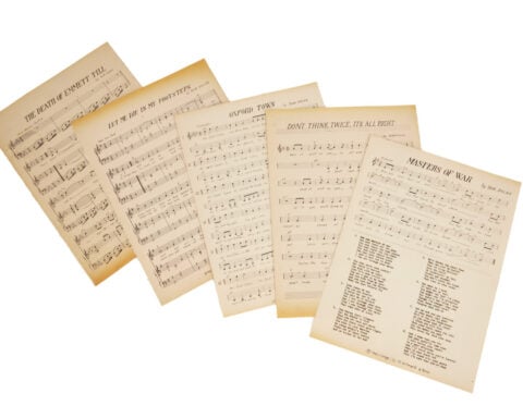 Jingle jangle: Draft lyrics to 'Mr. Tambourine Man' sell for $508K at US auction