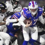 Josh Allen scores 2 TDs, Bills force 3 turnovers to beat Ravens 27-25 and reach AFC title game