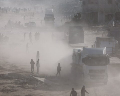 Gazans begin searching for people under rubble on day two of ceasefire