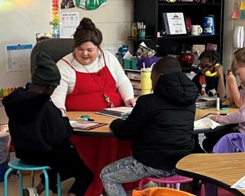 Laney Waters spreads love and joy in her first grade classroom