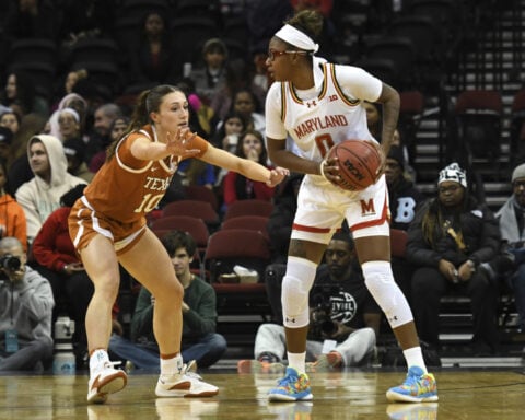 Maryland going into key conference stretch potentially without two of its top scorers
